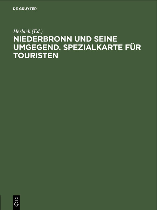 Niederbronn und seine Umgegend. Spezialkarte für Touristen