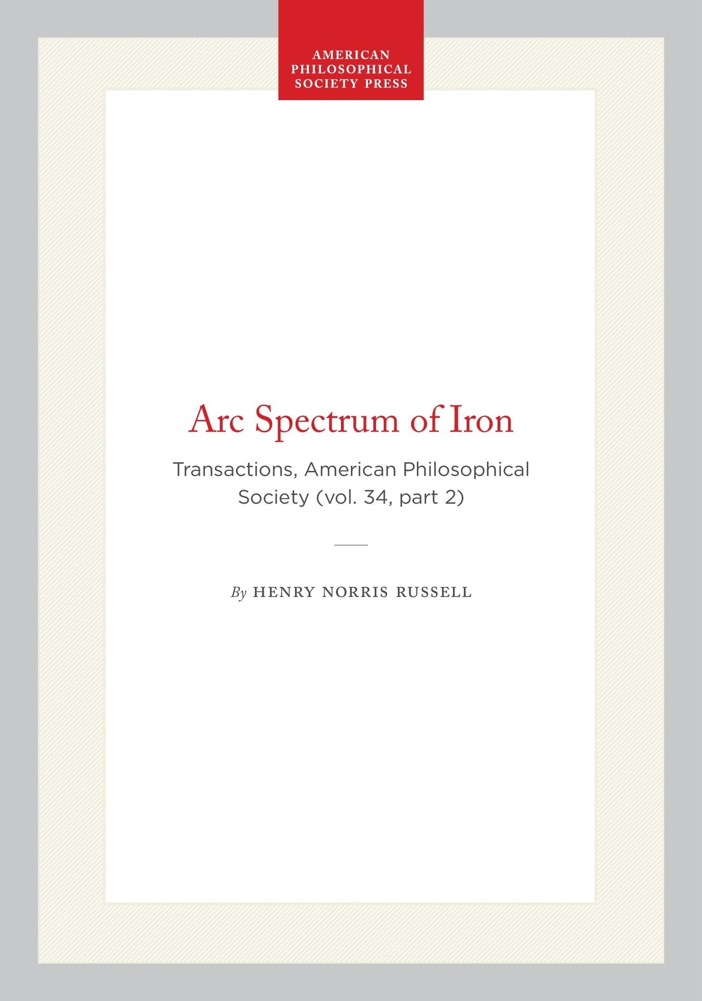 Arc Spectrum of Iron