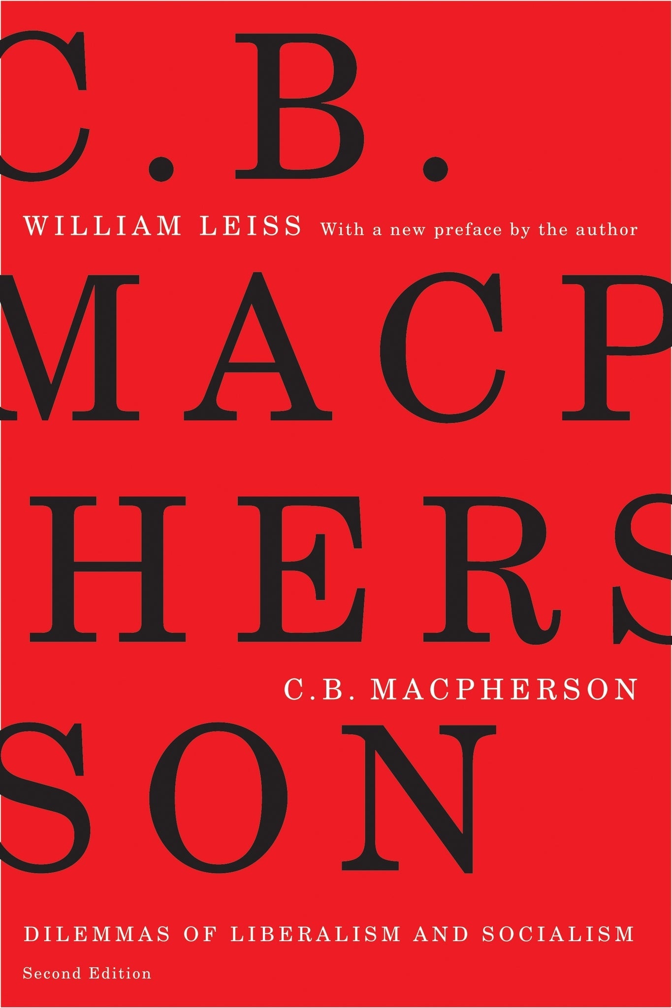 Cover image for C.B. Macpherson ISBN 9780773582996