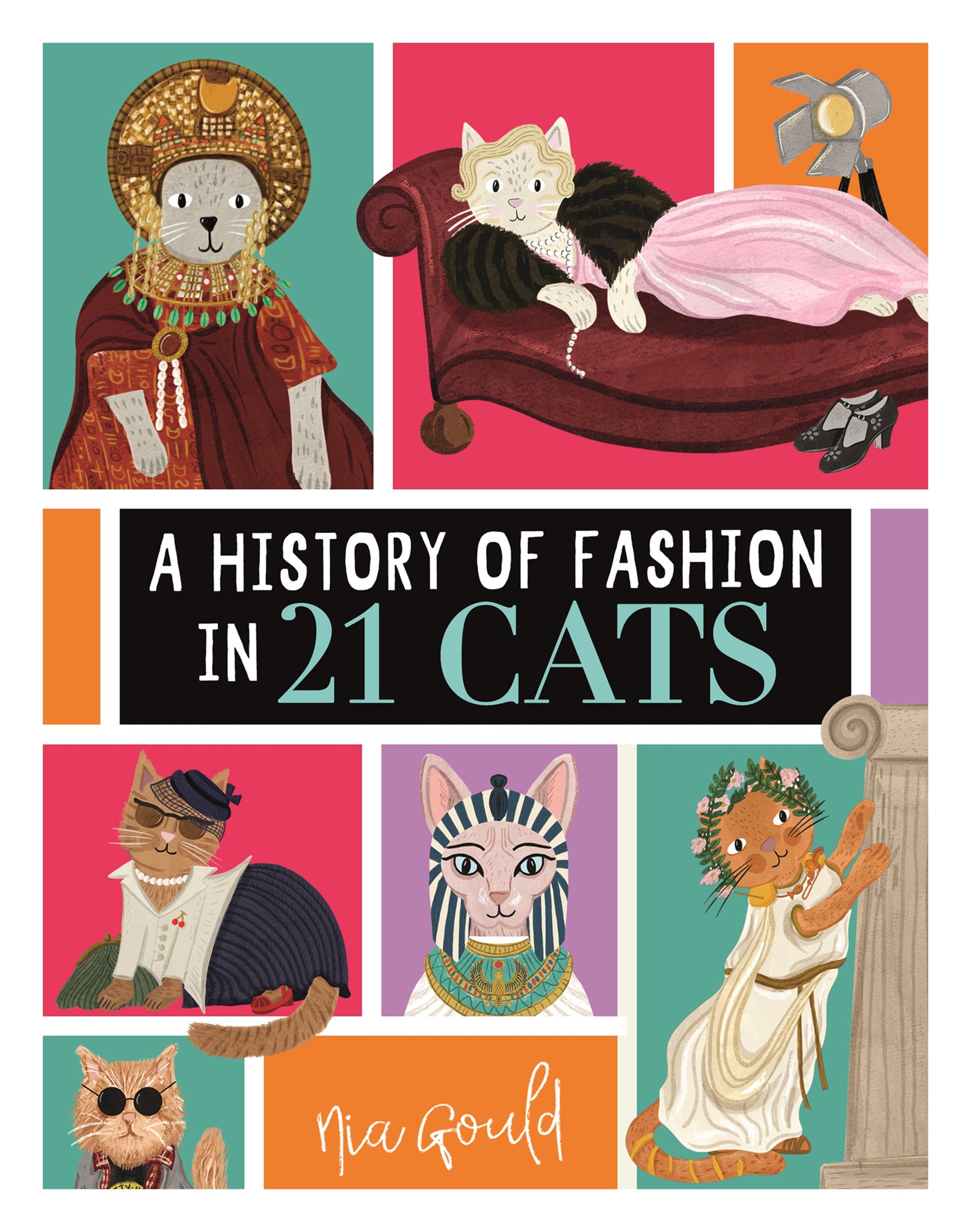 Cover image for A History of Fashion in 21 Cats ISBN 9781915751515
