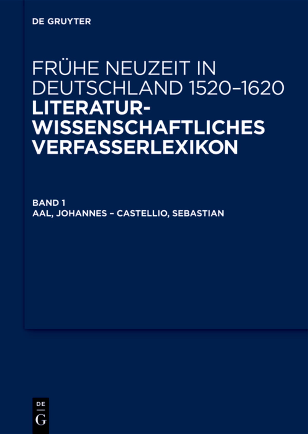 Cover image for Aal, Johannes – Chytraeus, Nathan ISBN 9783110223910