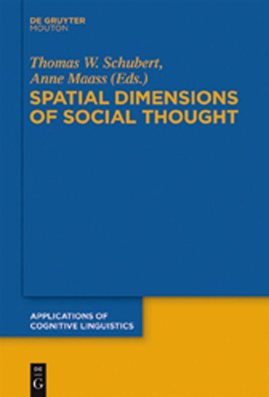 Spatial Dimensions of Social Thought
