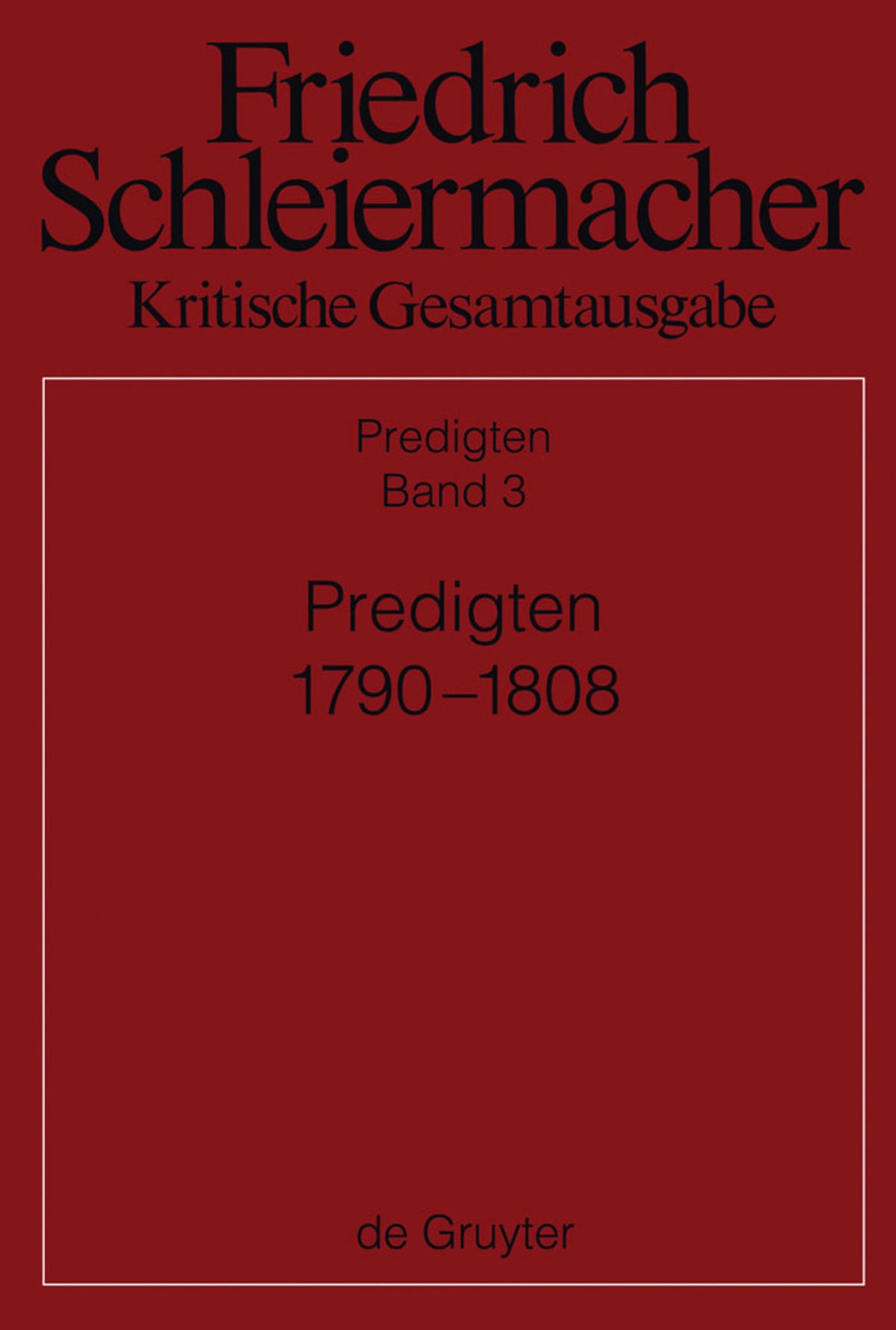 Predigten 1790-1808