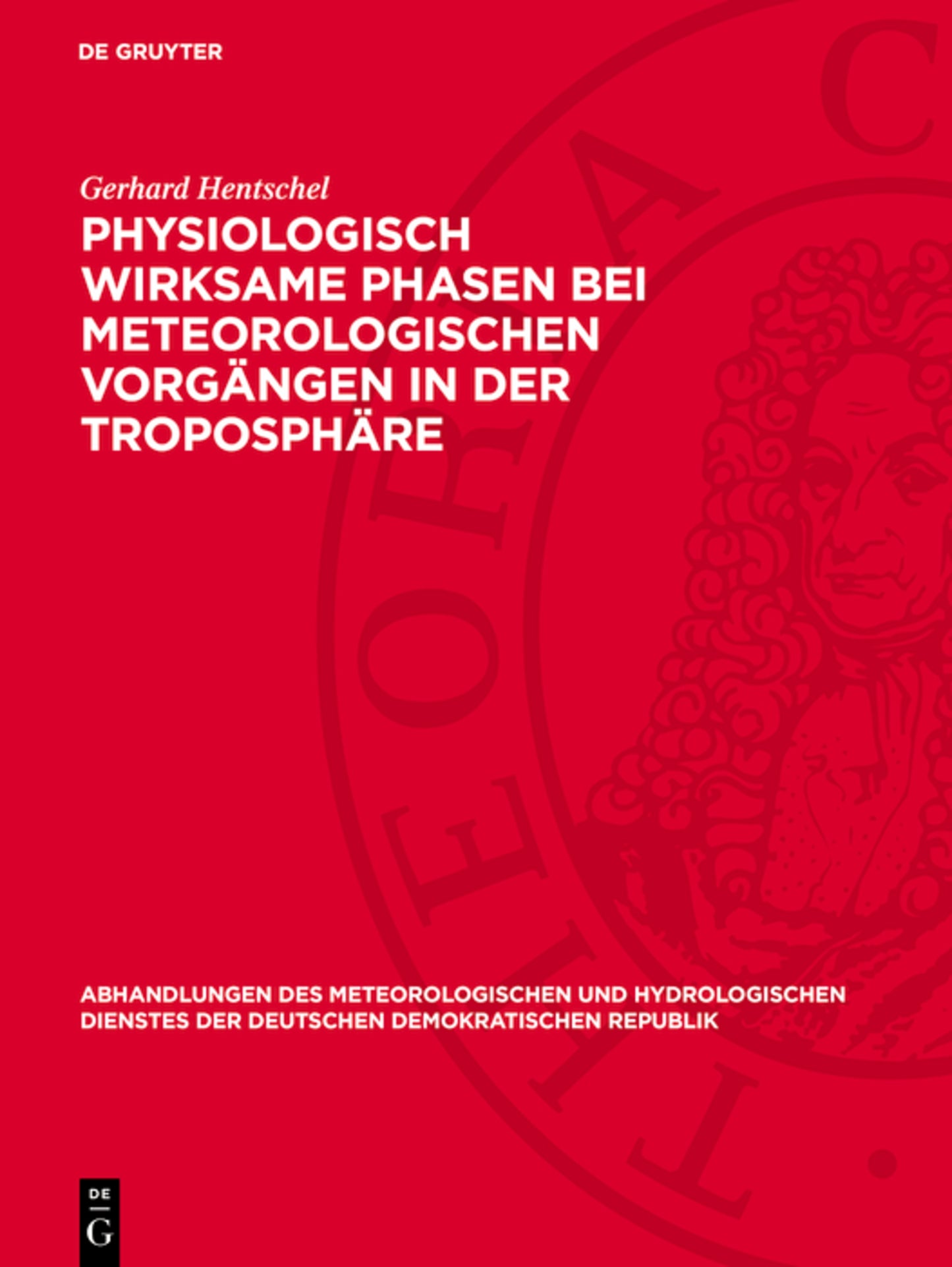 Physiologisch wirksame Phasen bei meteorologischen Vorgängen in der Troposphäre