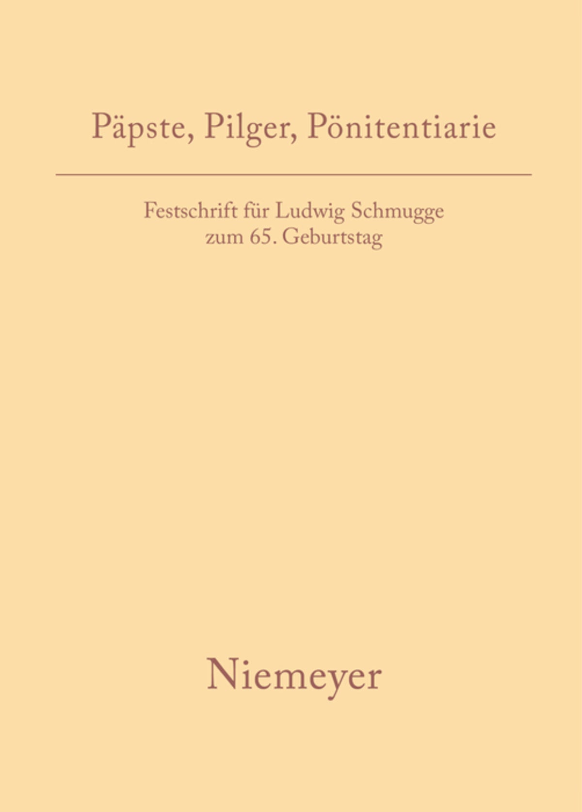 Päpste, Pilger, Pönitentiarie