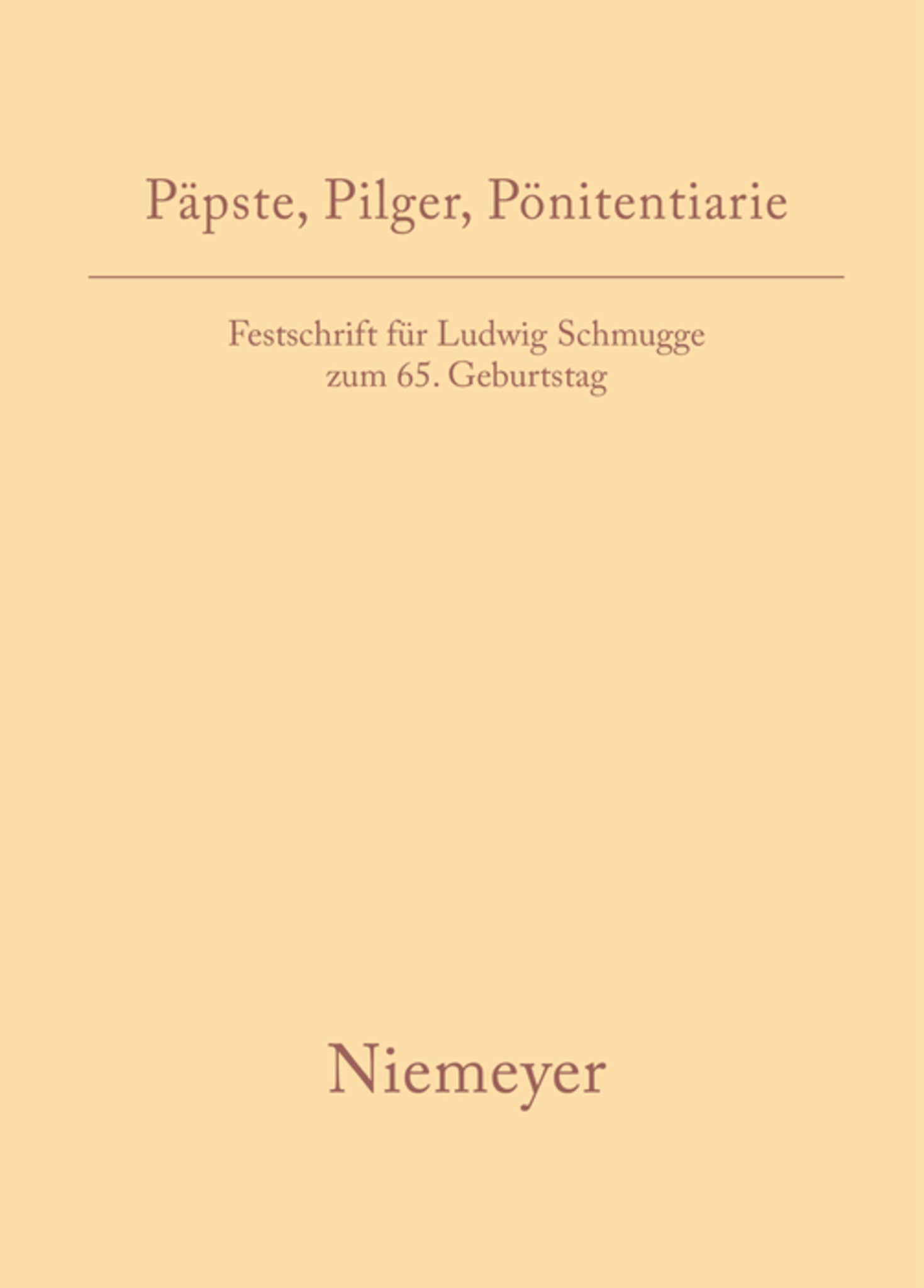 Päpste, Pilger, Pönitentiarie