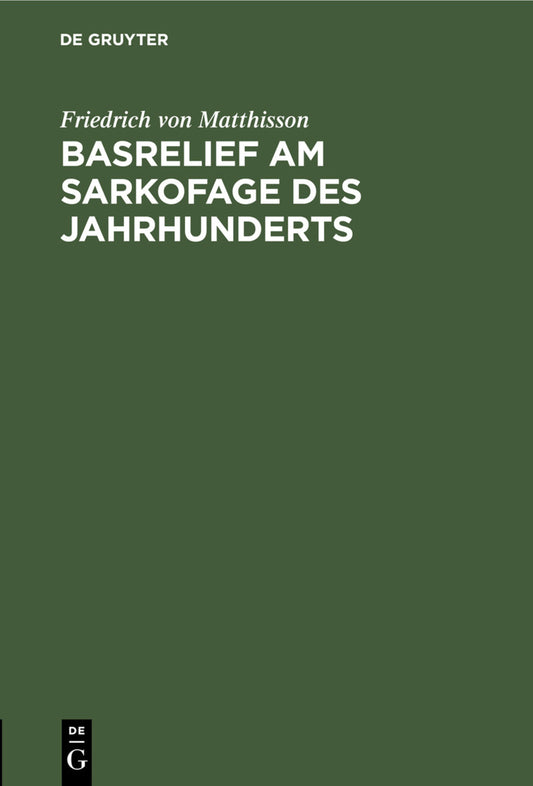 Basrelief am Sarkofage des Jahrhunderts