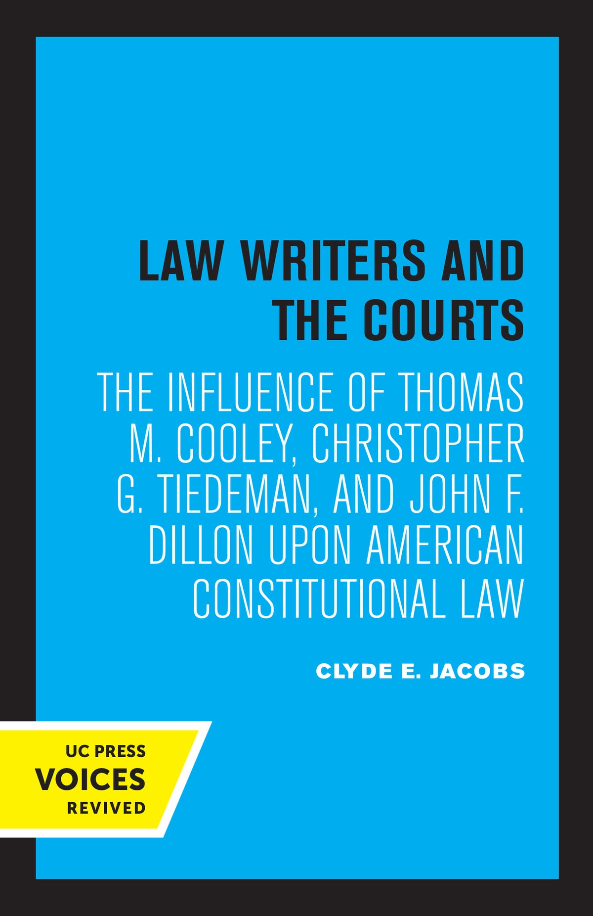 Cover image for Law Writers and the Courts ISBN 9780520350618