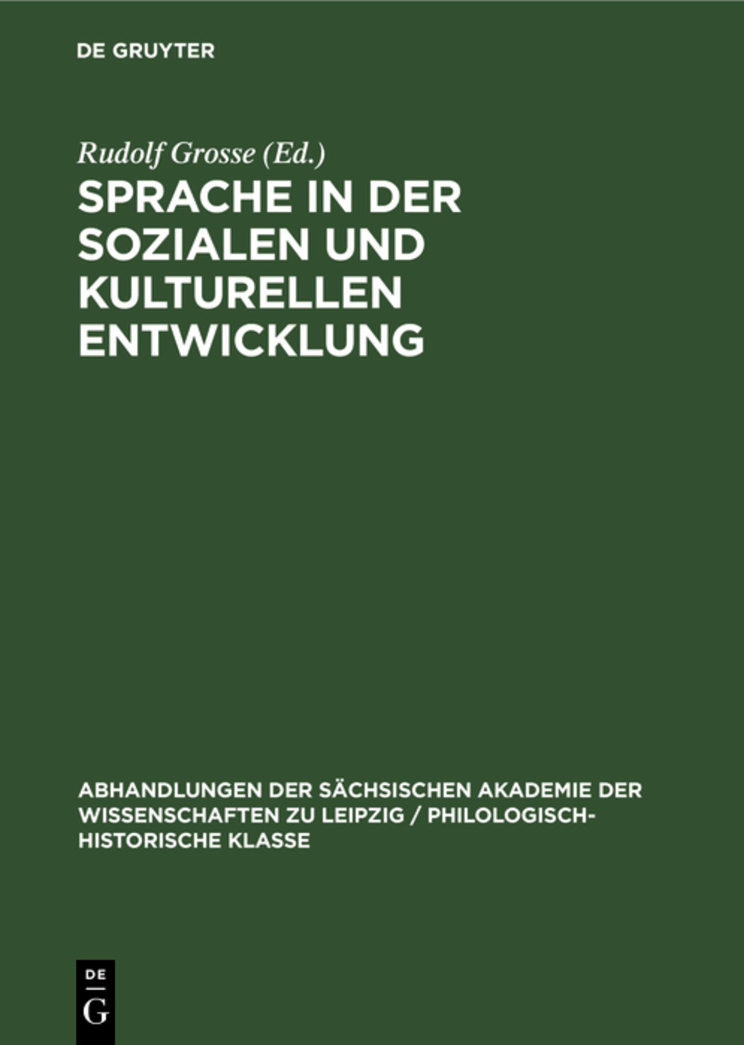 Sprache in der Sozialen und Kulturellen Entwicklung
