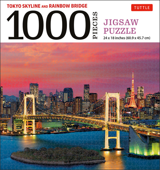 Tokyo Skyline and Rainbow Bridge - 1000 Piece Jigsaw Puzzle