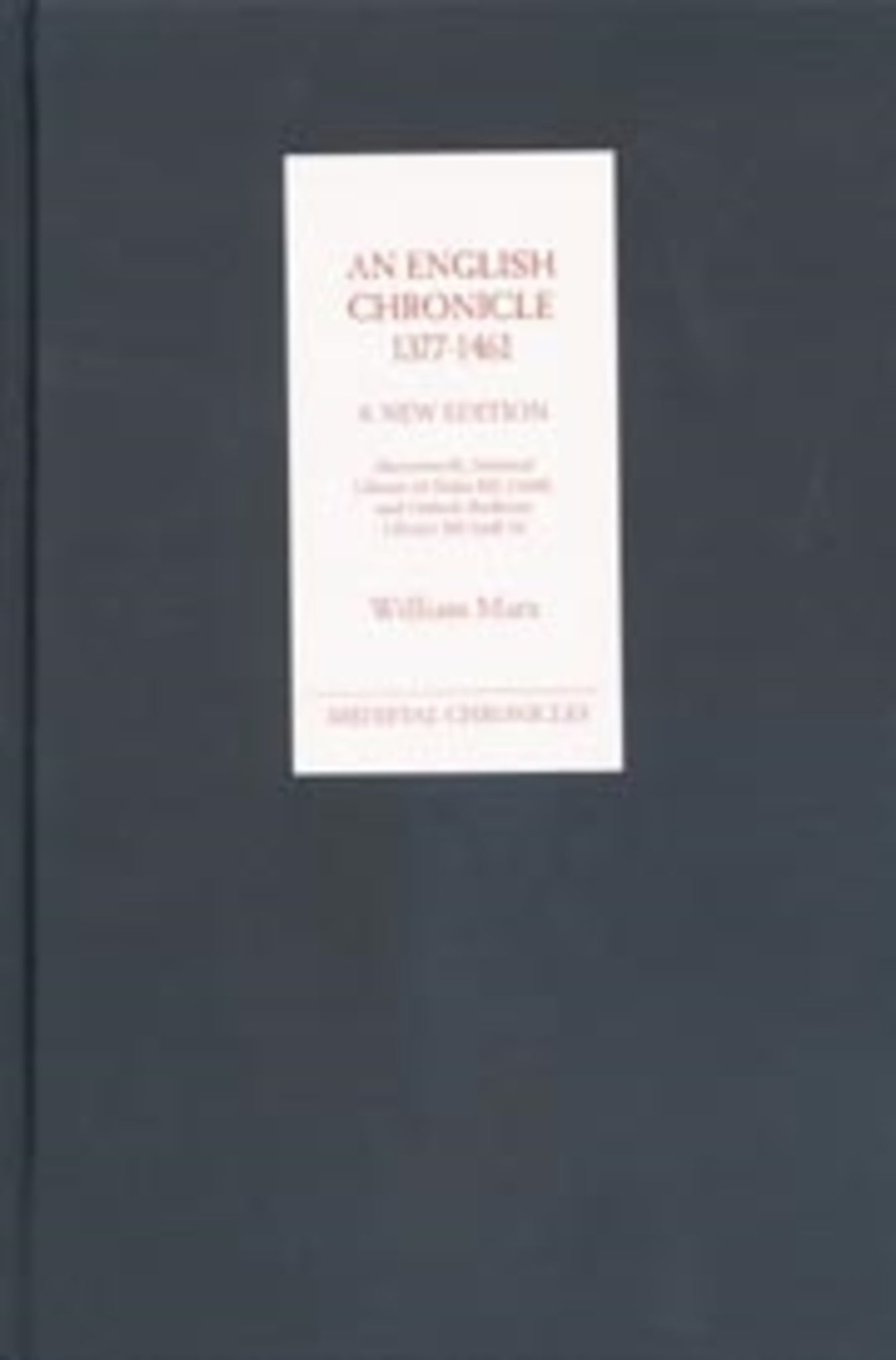Cover image for An English Chronicle 1377-1461: A New Edition ISBN 9780851157931