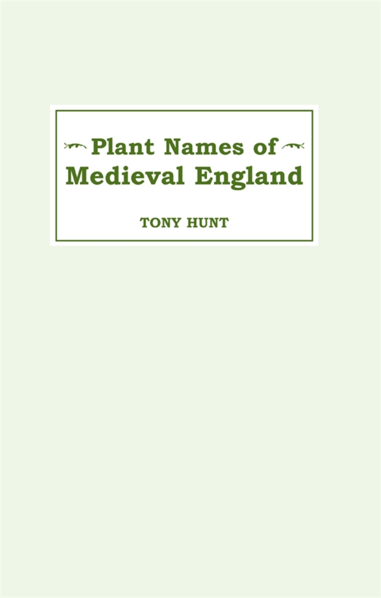 Plant Names of Medieval England