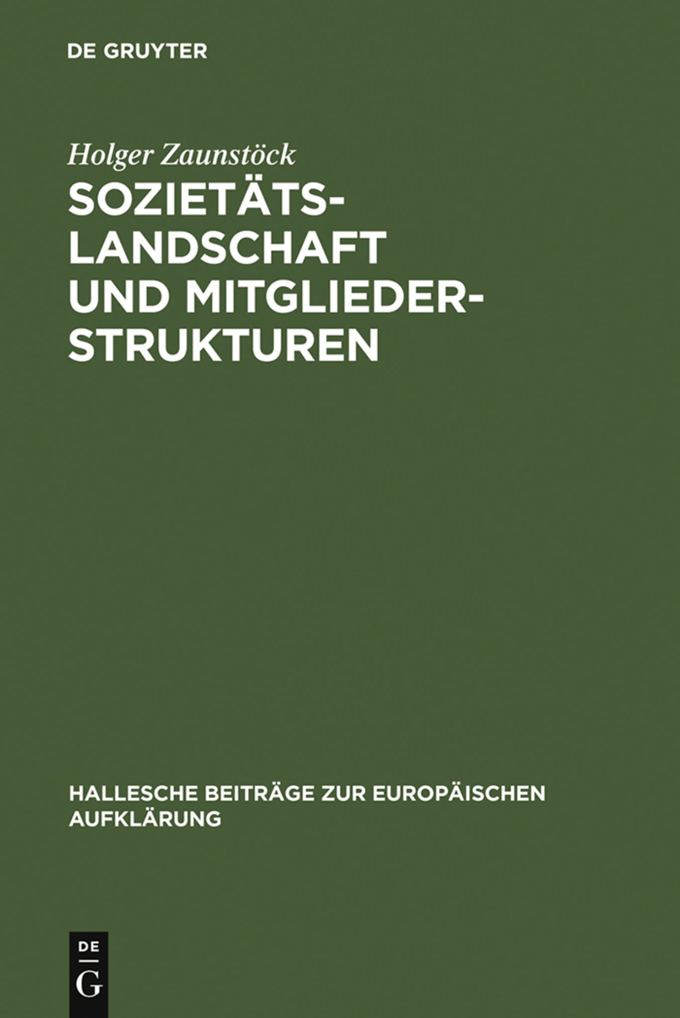 Sozietätslandschaft und Mitgliederstrukturen