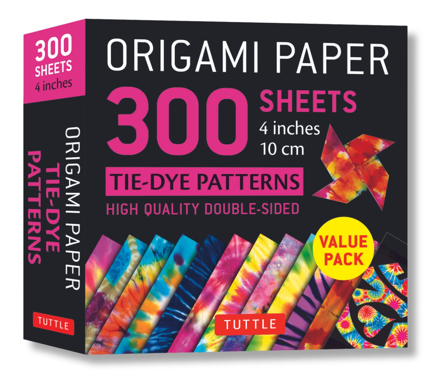 Origami Paper 300 sheets Tie-Dye Patterns 4" (10 cm)