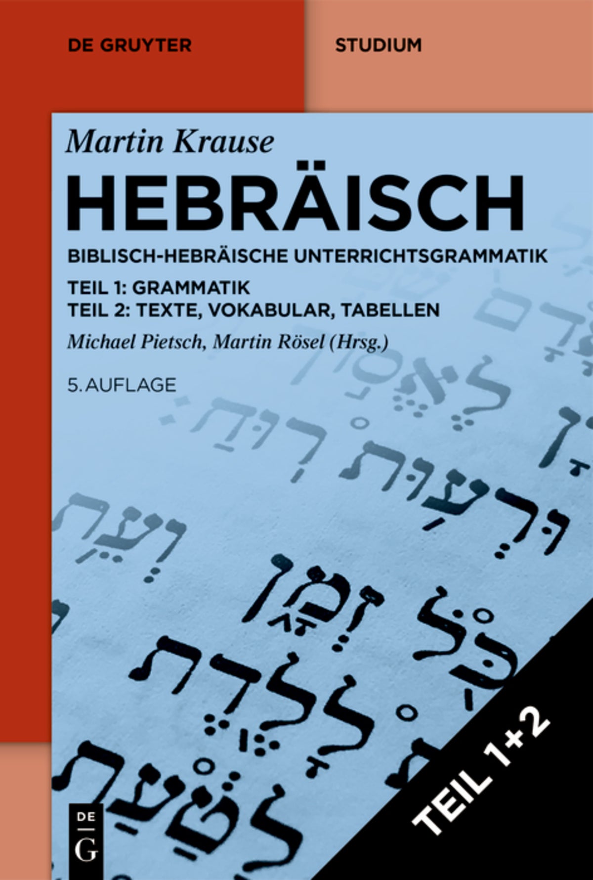 Cover image for Hebräisch ISBN 9783110694833