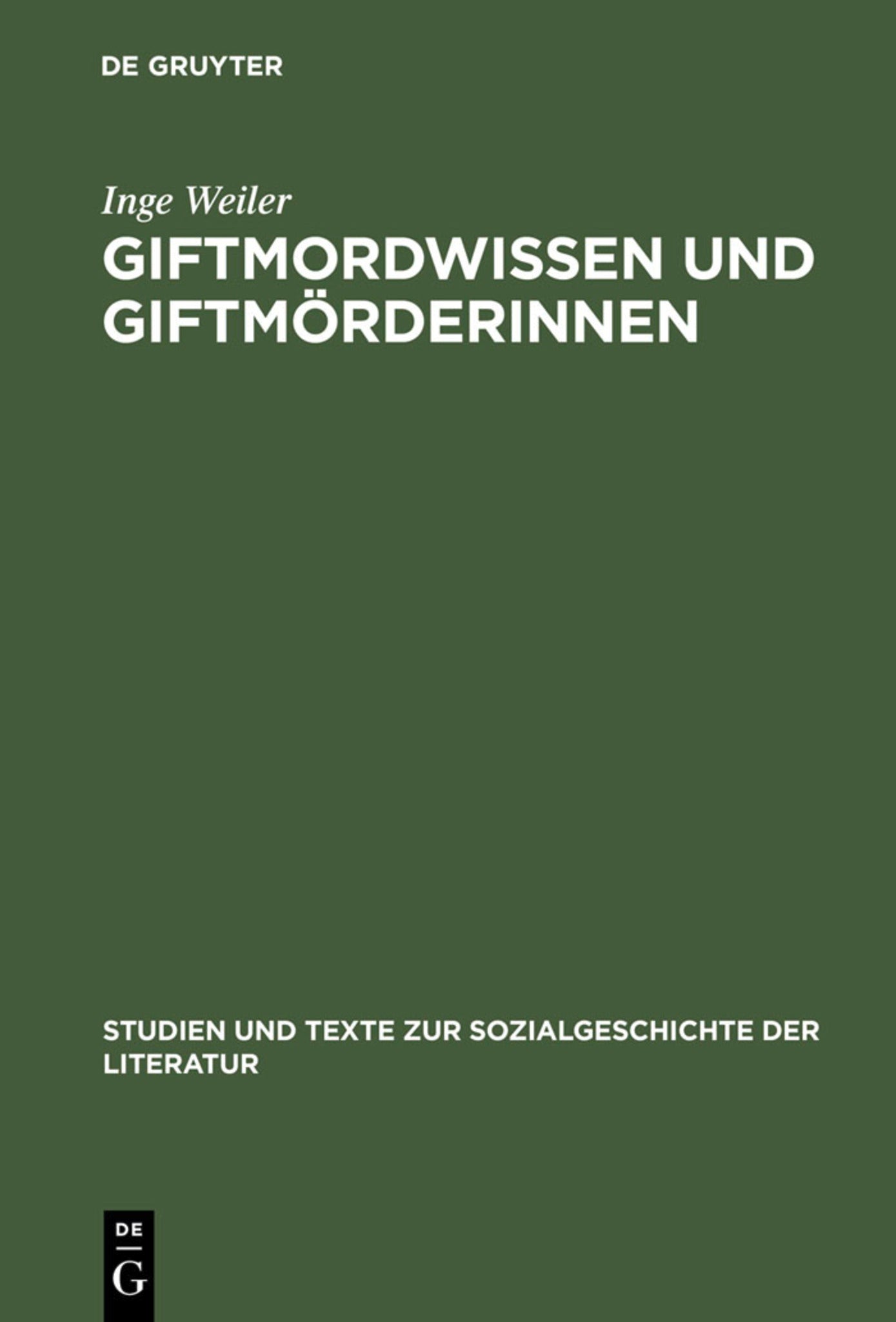 Giftmordwissen und Giftmörderinnen