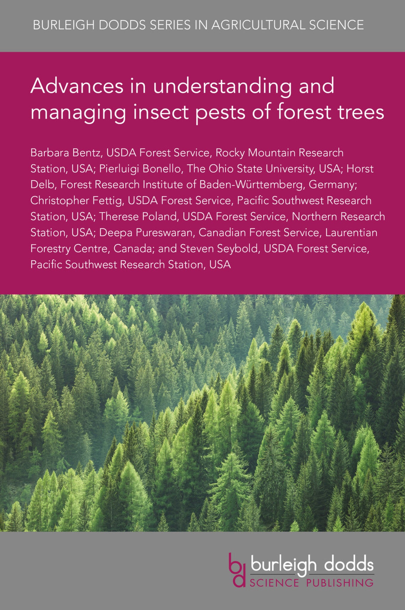 Cover image for Advances in understanding and managing insect pests of forest trees ISBN 9781786765055