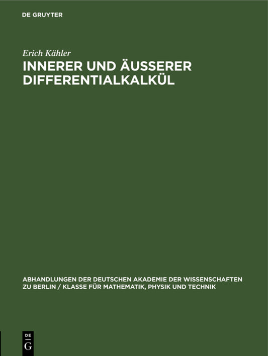 Innerer und äusserer Differentialkalkül