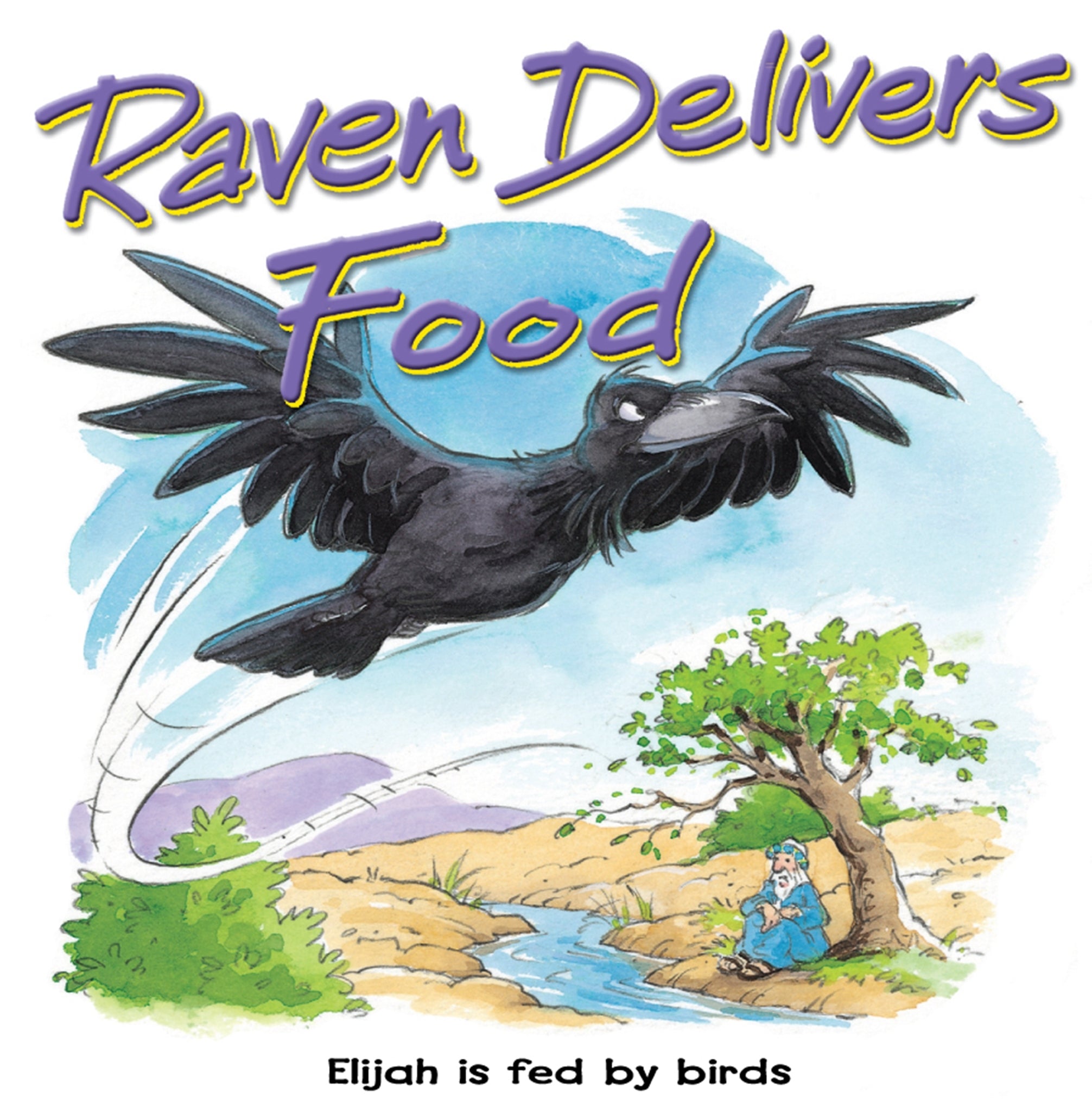Raven Delivers Food