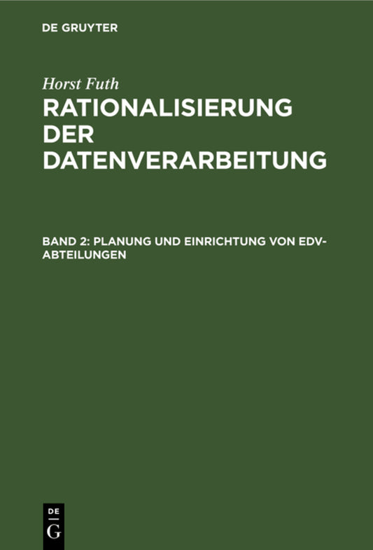 Planung und Einrichtung von EDV-Abteilungen