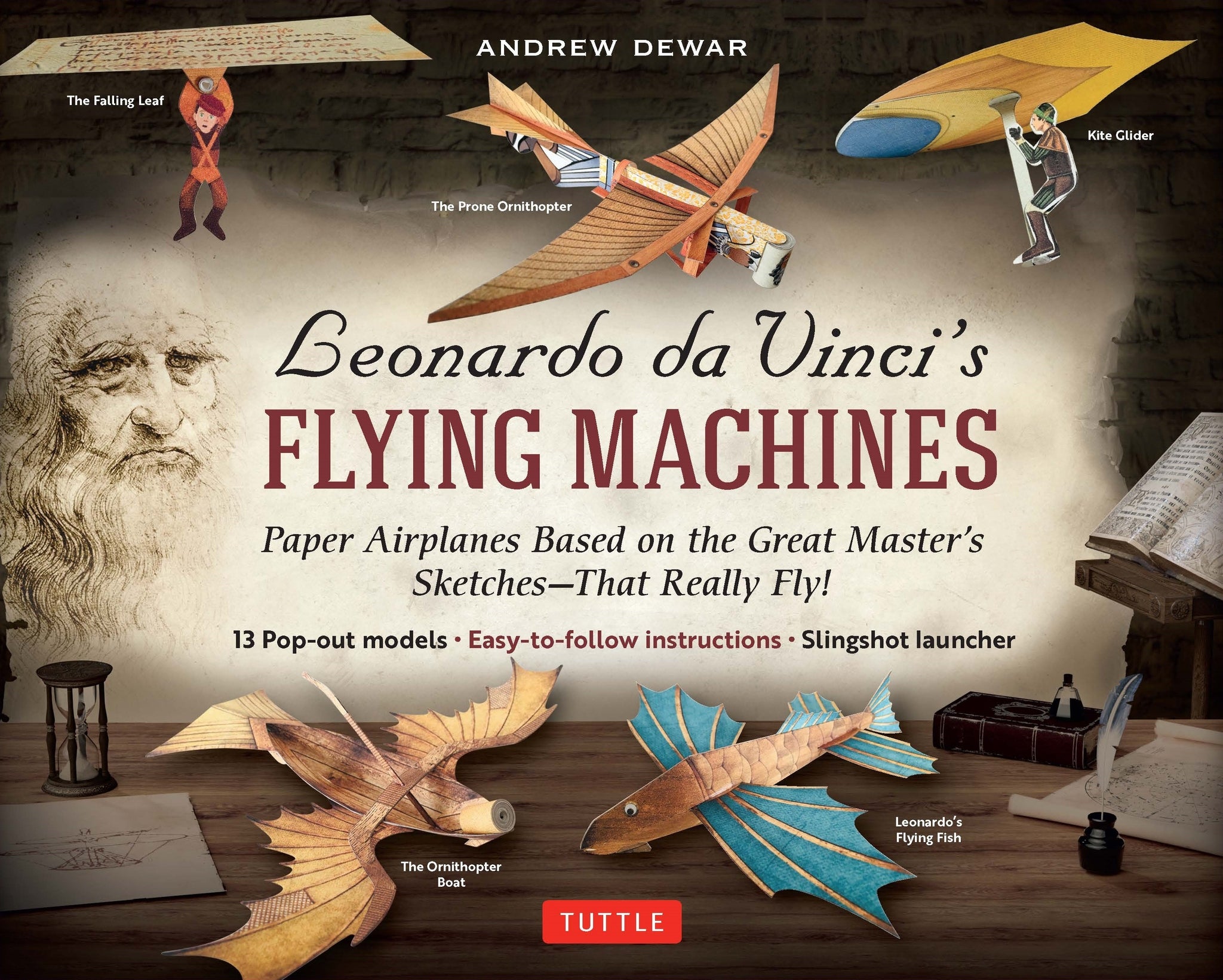 Cover image for Leonardo da Vinci's Flying Machines Kit ISBN 9780804852241
