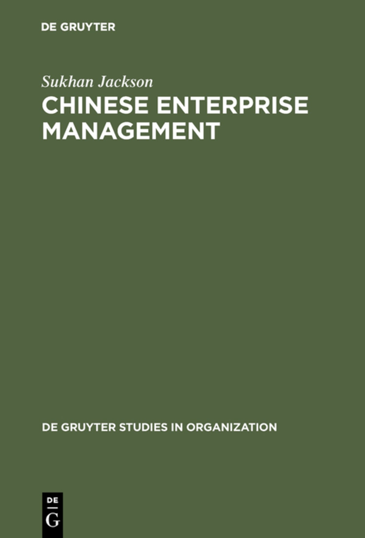 Cover image for Chinese Enterprise Management ISBN 9783110134803