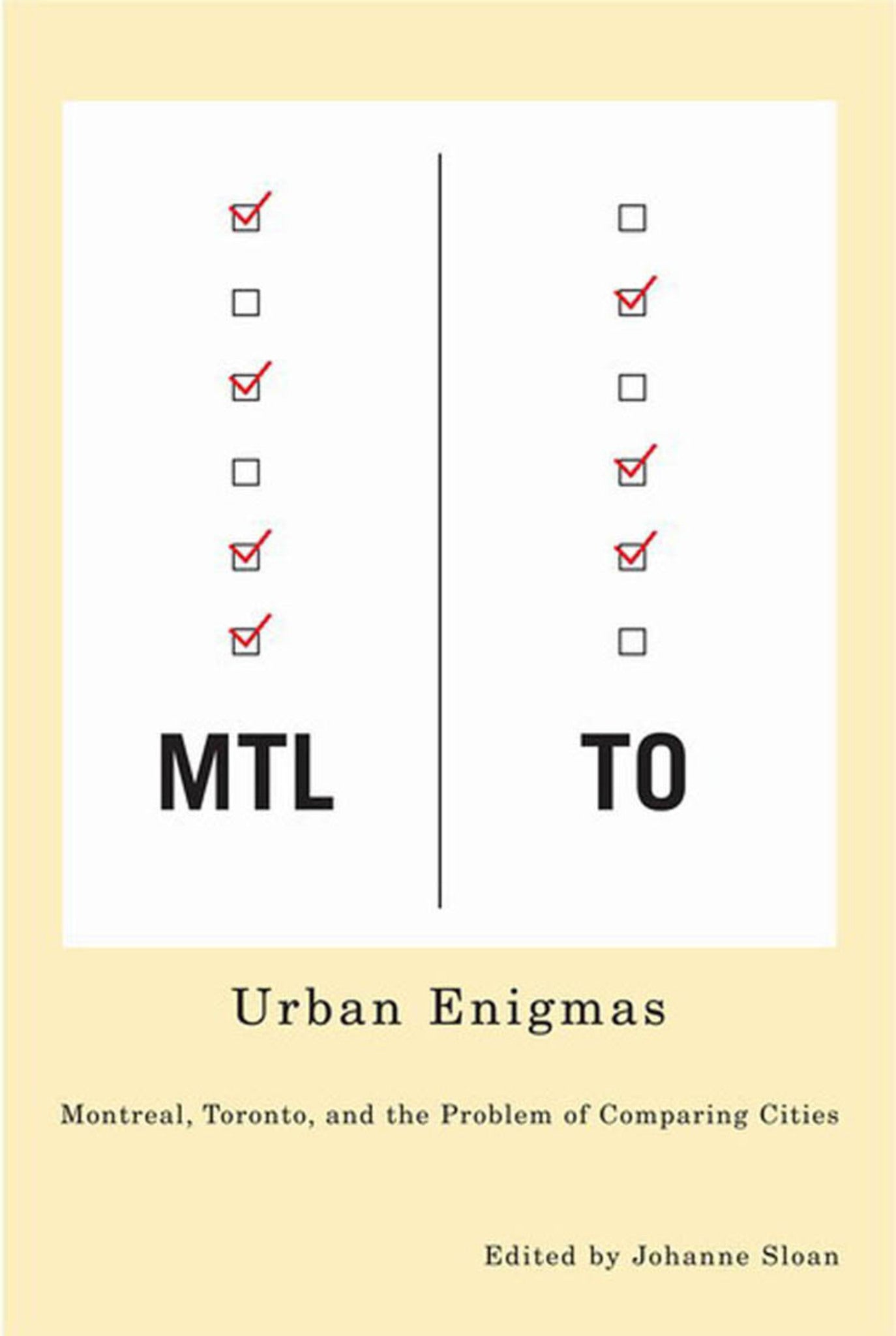 Cover image for Urban Enigmas ISBN 9780773584754