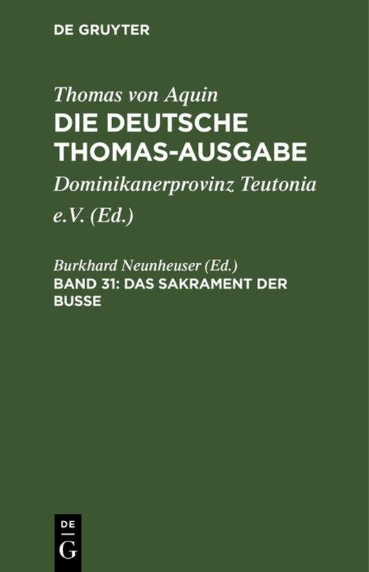 Das Sakrament der Busse