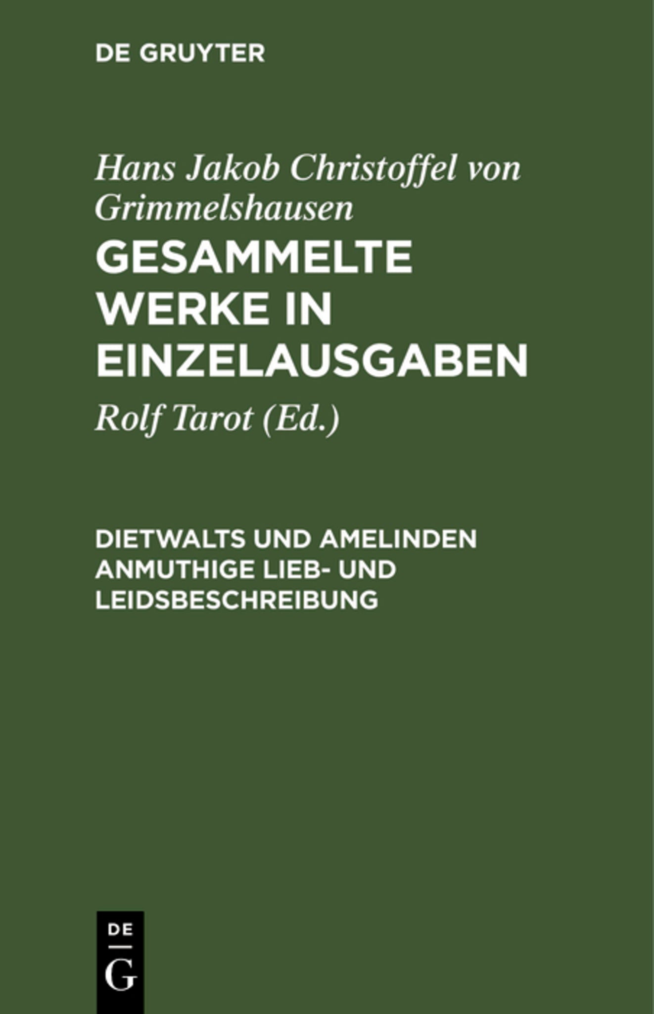 Dietwalts und Amelinden anmuthige Lieb- und Leidsbeschreibung