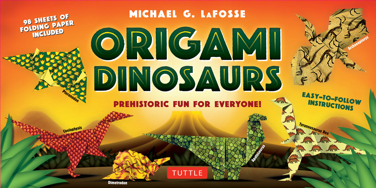 Cover image for Origami Dinosaurs Kit ISBN 9780804847056