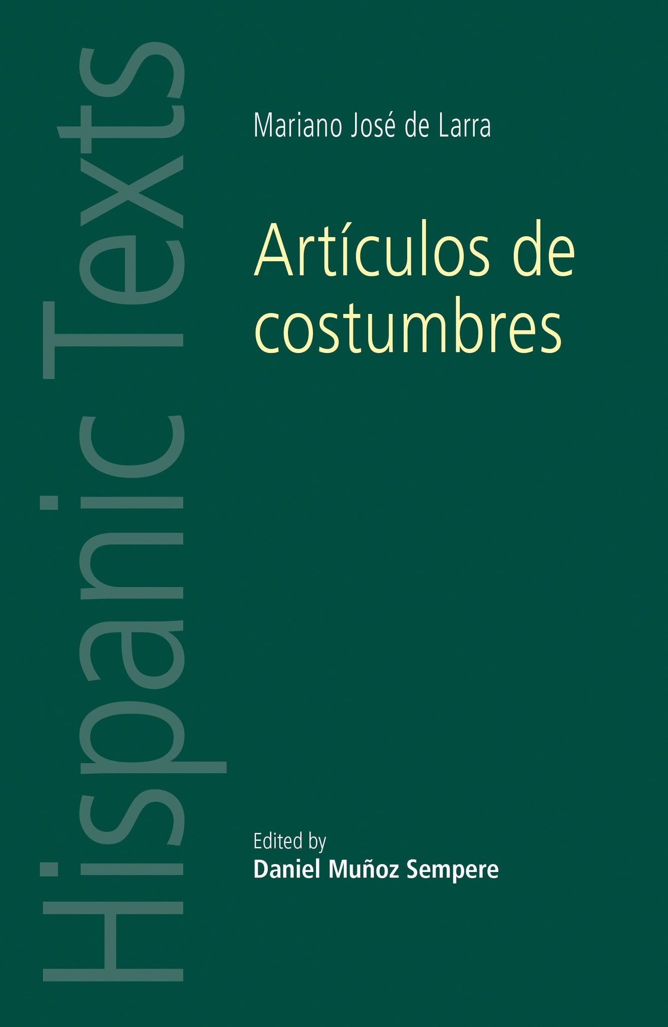 Cover image for Artículos de costumbres ISBN 9780719097089