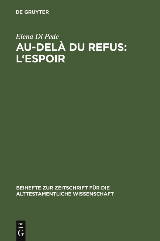 Au-delà du refus: l'espoir