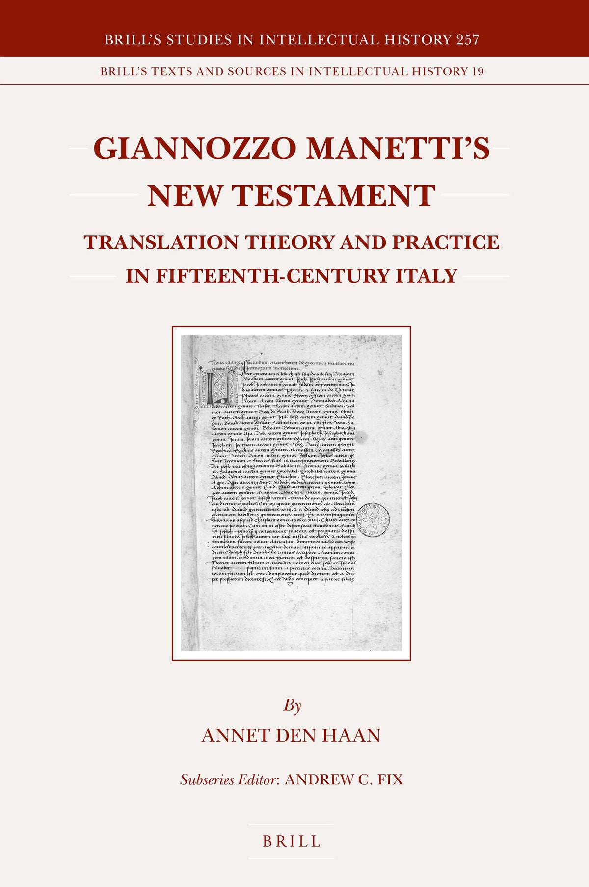 Giannozzo Manetti's New Testament