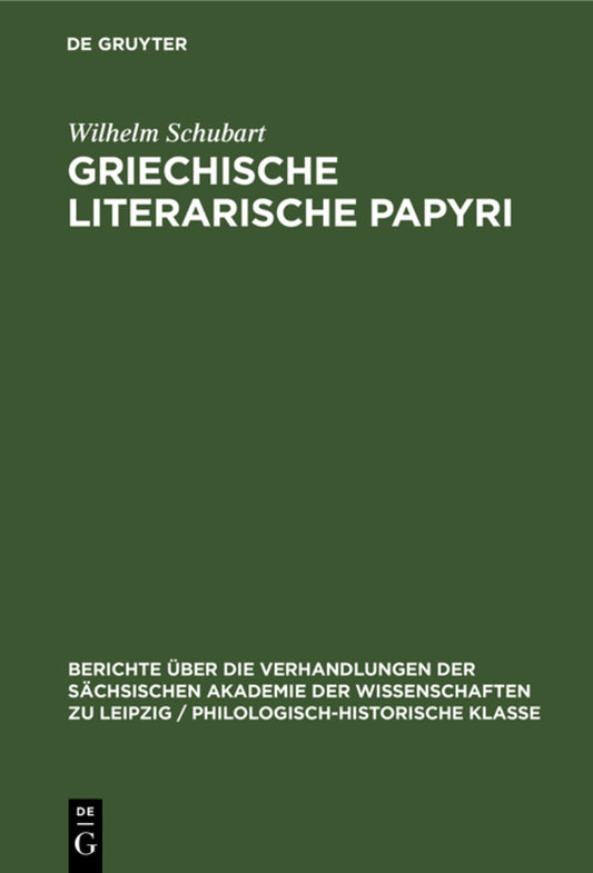 Griechische literarische Papyri
