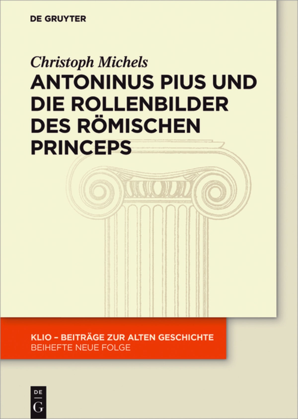 Cover image for Antoninus Pius und die Rollenbilder des römischen Princeps ISBN 9783110571509