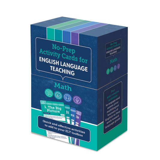 No-Prep Activity Cards for English Language Teaching: Math