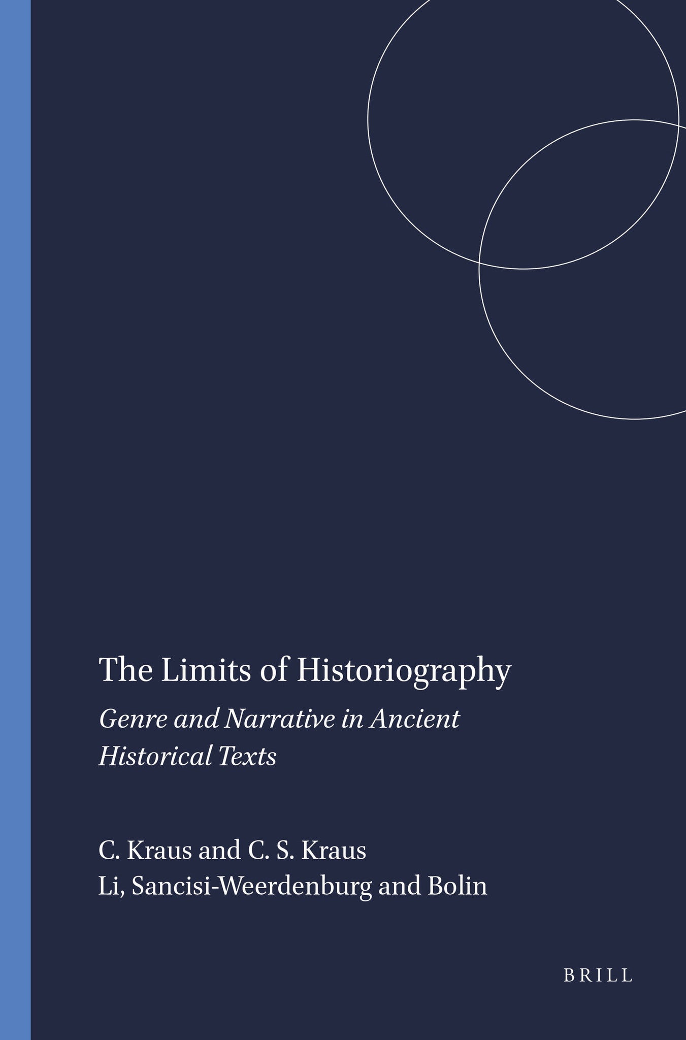 Cover image for The Limits of Historiography ISBN 9789004106703