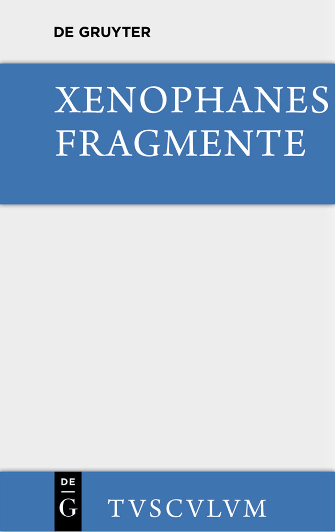 Cover image for Die Fragmente ISBN 9783110360431