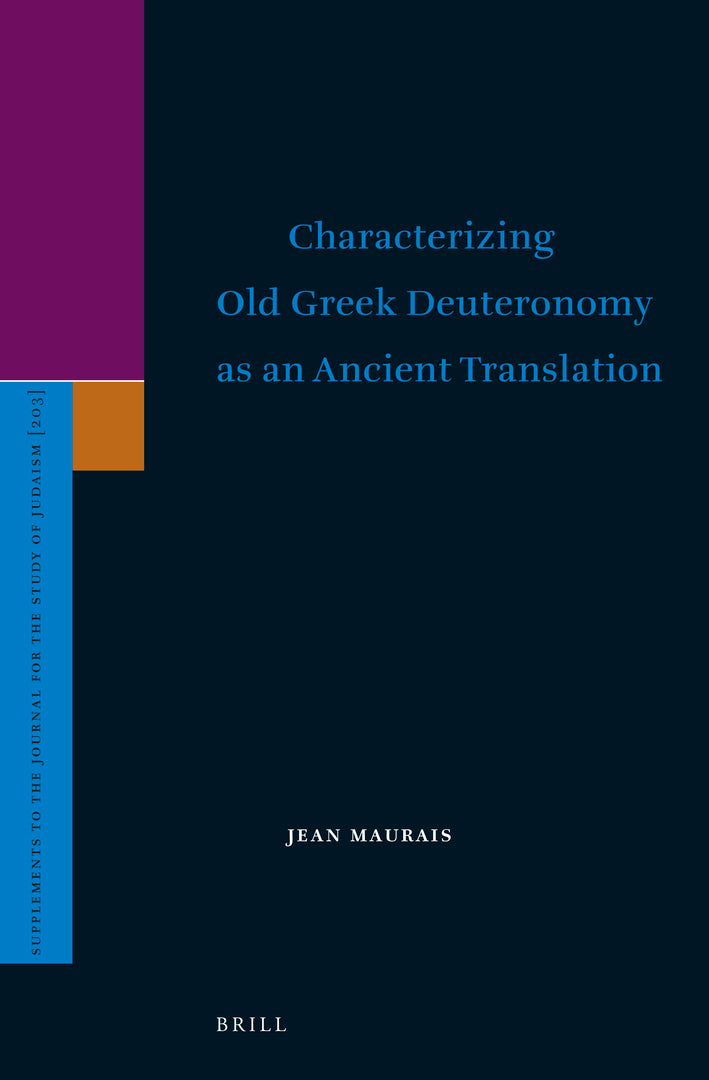 Cover image for Characterizing Old Greek Deuteronomy as an Ancient Translation ISBN 9789004516571