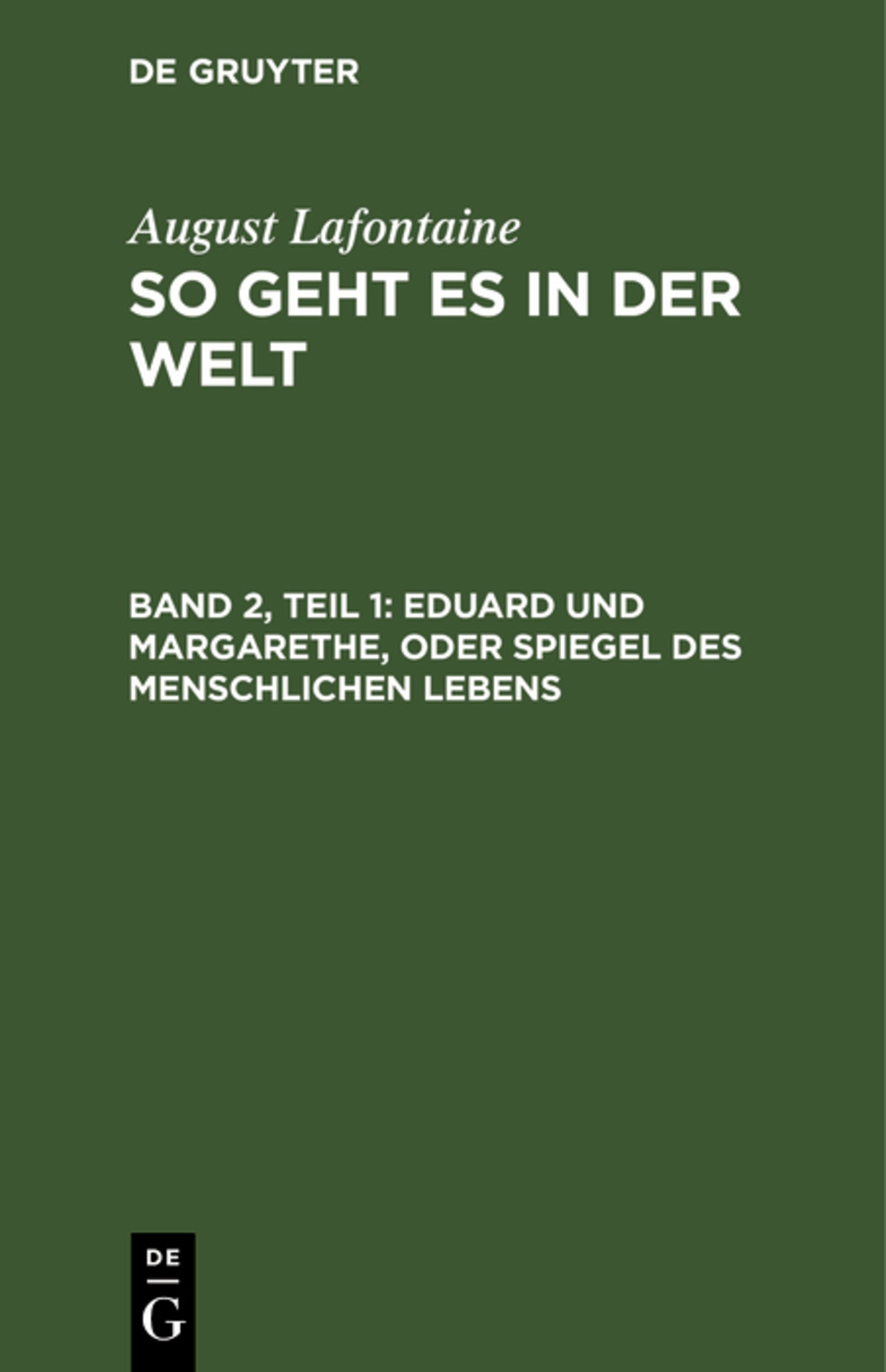 Eduard und Margarethe, oder Spiegel des menschlichen Lebens