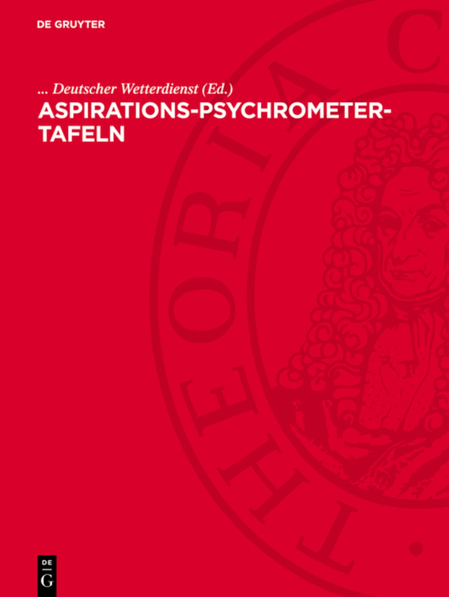 Cover image for Aspirations-Psychrometer-Tafeln ISBN 9783112785683