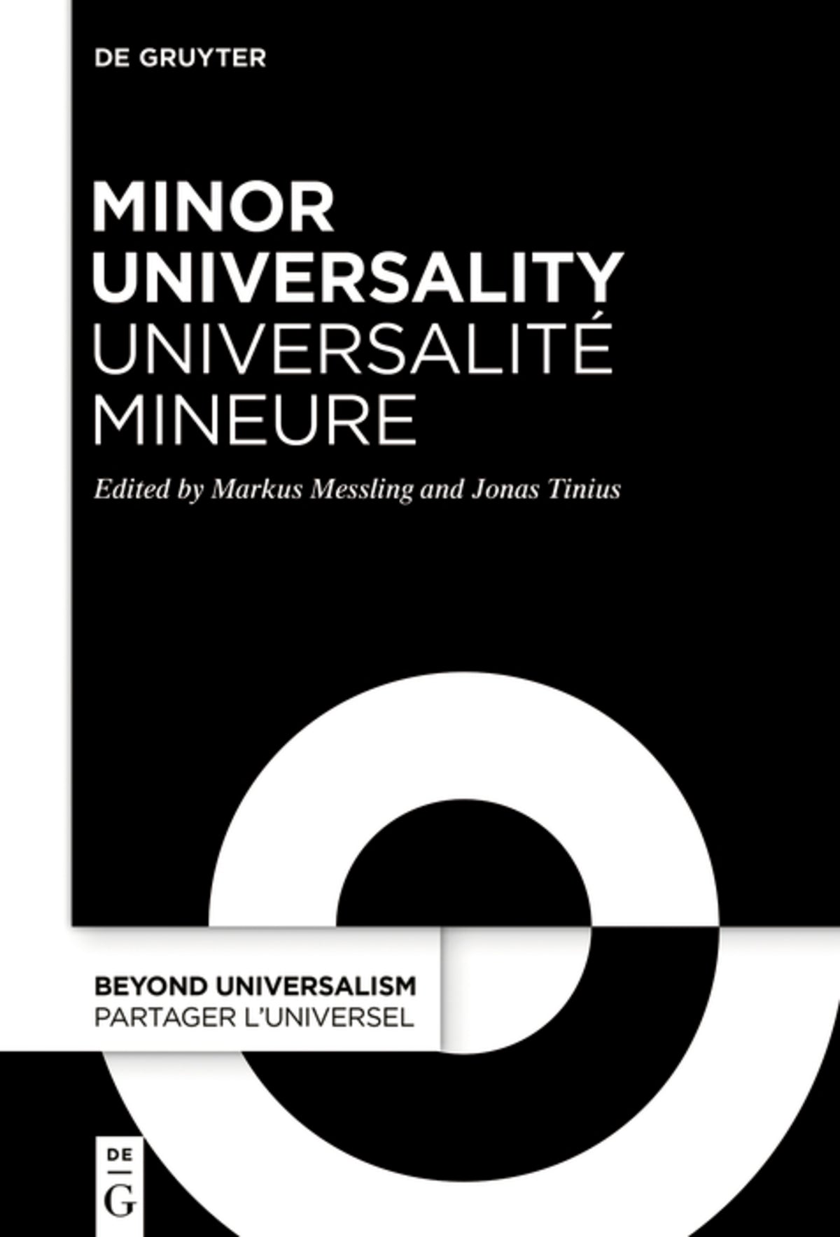 Cover image for Minor Universality / Universalité mineure ISBN 9783112214756