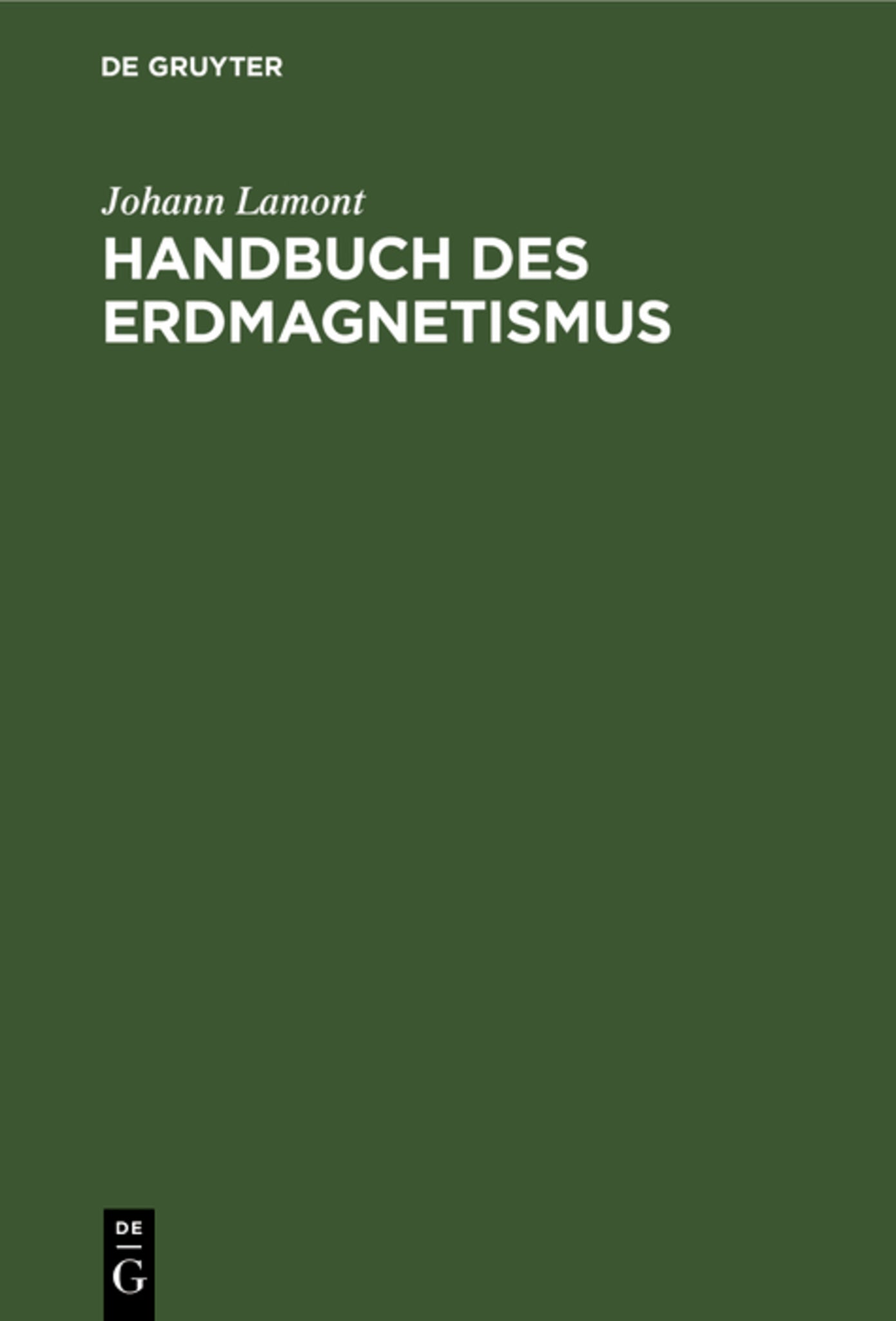 Handbuch des Erdmagnetismus