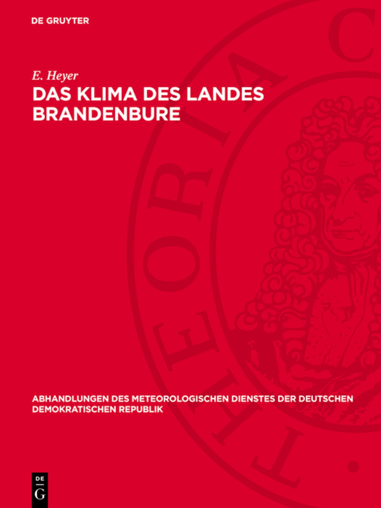 Das Klima des Landes Brandenbure