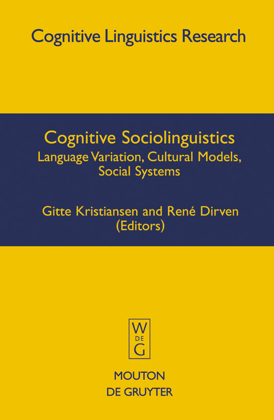 Cognitive Sociolinguistics