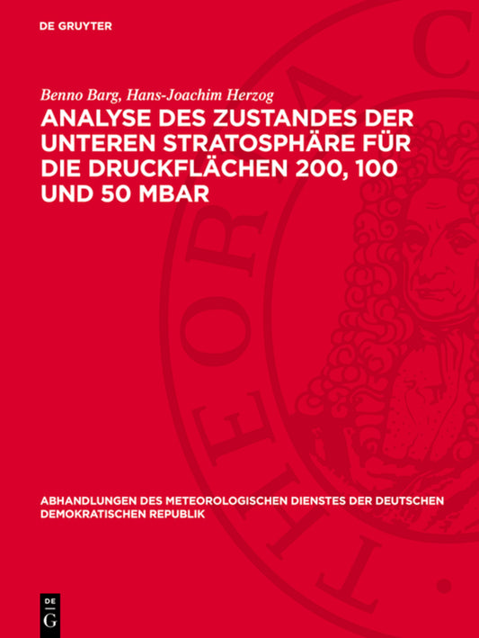 Analyse des Zustandes der unteren Stratosphäre für die Druckflächen 200, 100 und 50 mbar