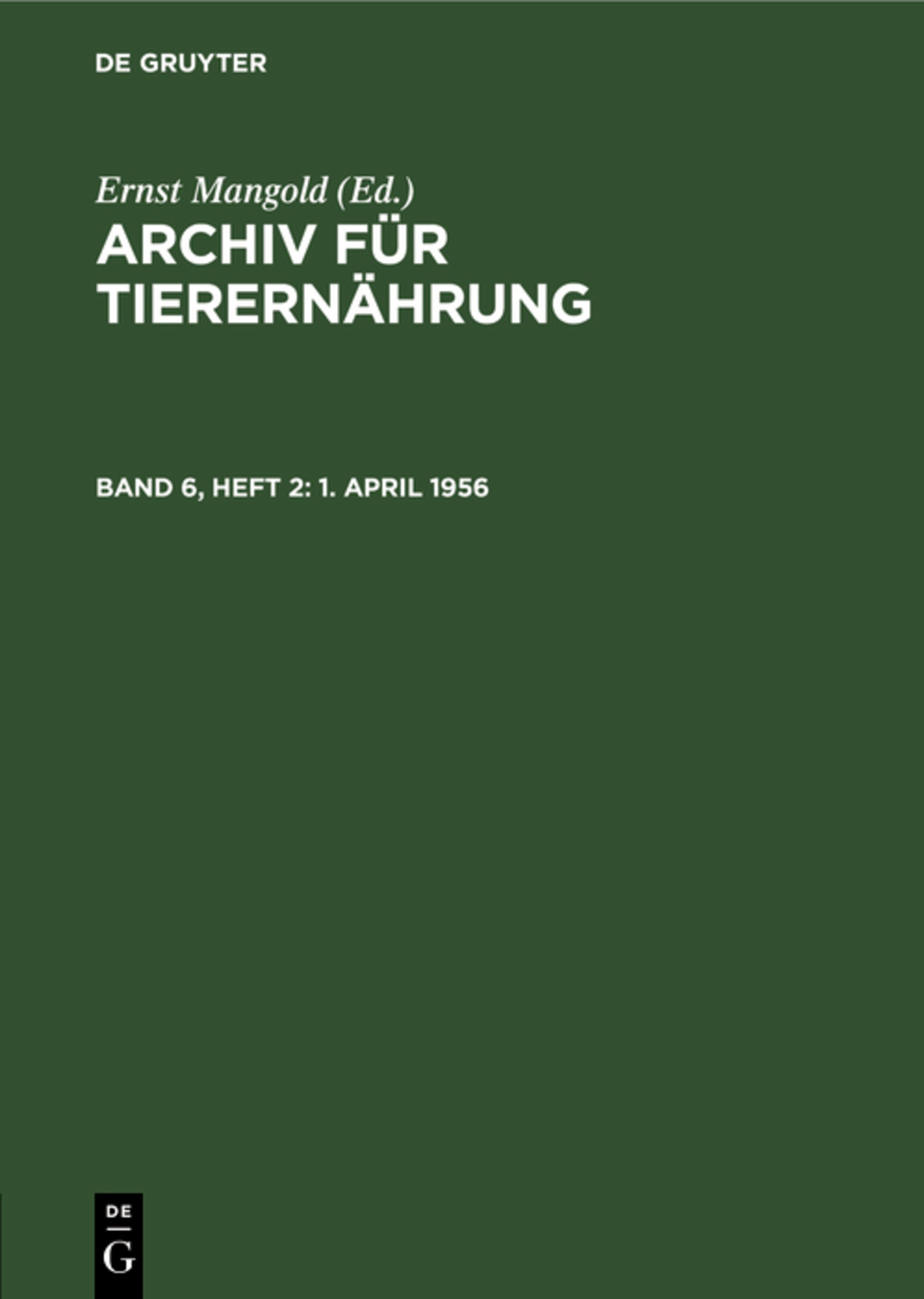 1. April 1956