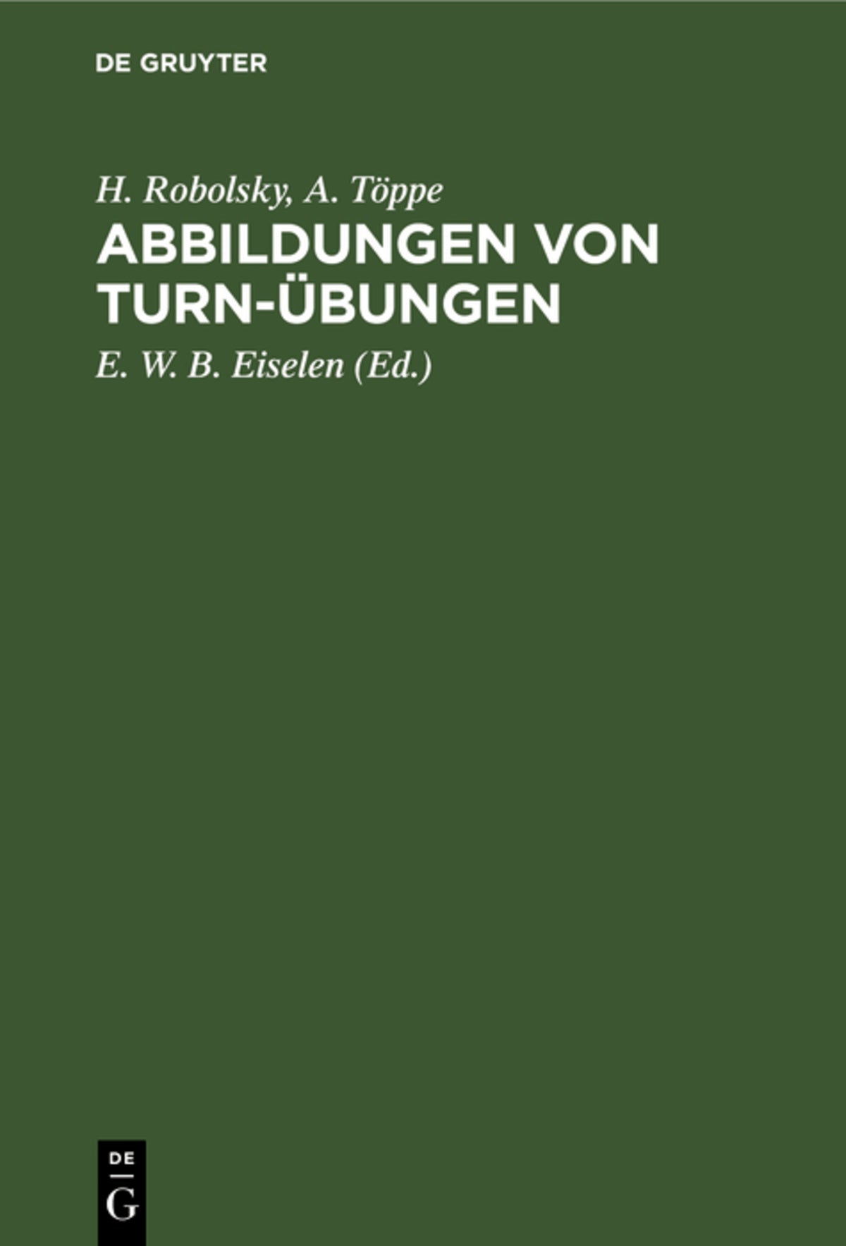 Cover image for Abbildungen von Turn-Übungen ISBN 9783111111520