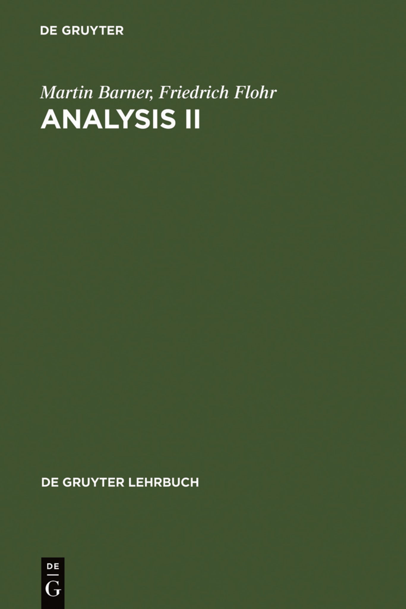 Analysis II