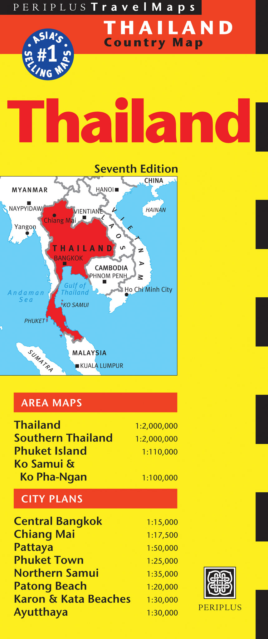 Cover image for Thailand Travel Map Seventh Edition ISBN 9780794607081